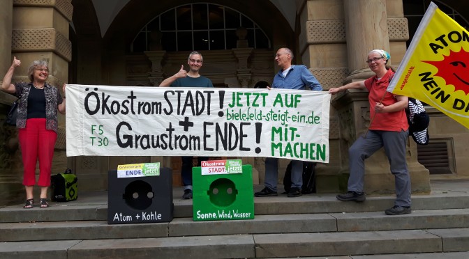 Bürgerausschuss leitet Petition "Ökostrom.STADT + Graustrom.ENDE" weiter